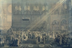 Il battesimo del Re di Roma (1811-32) a Notre-Dame, 10 giugno 1811, dopo il 1811 da French School